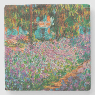 Dessous-de-verre En Pierre Iris Jardin Monet Giverny fleurs