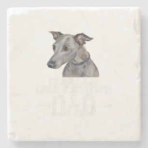 Dessous-de-verre En Pierre Italian Greyhound Dad Dog Lover Fars Day Gift