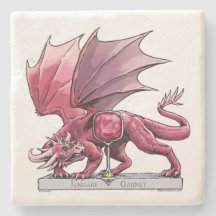 Janvier Birthstone Dragon - Garnet