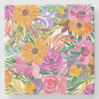 Dessous-de-verre En Pierre Jardin fleuri