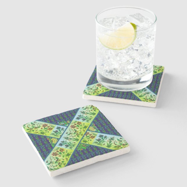 Dessous-de-verre En Pierre Jardin maître XOXO (Côté)