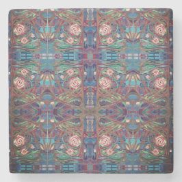 Dessous-de-verre En Pierre Jardin rose