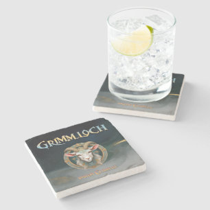Dessous-de-verre En Pierre JDR Fantastique Emblème de la Chèvre de Grimmloch