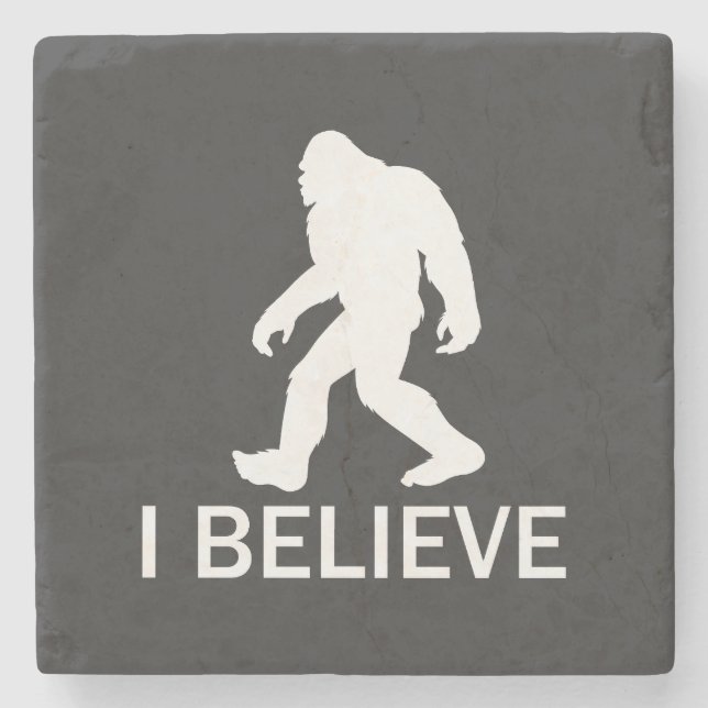 Dessous-de-verre En Pierre Je crois en Bigfoot (Devant)