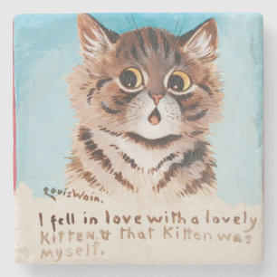 Dessous-de-verre En Pierre Je suis tombée amoureuse d'un chaton (Moi-même)