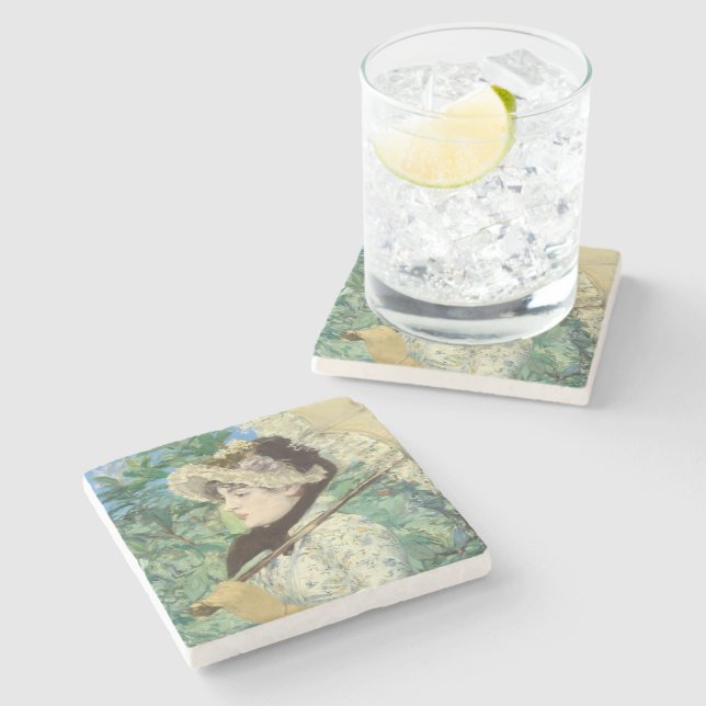 Dessous-de-verre En Pierre Jeanne (printemps) Edouard Manet (Côté)