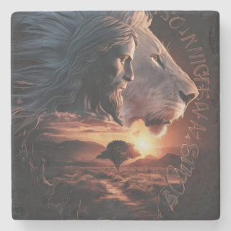 Dessous-de-verre En Pierre Jésus et le Lion