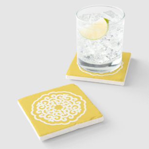 Dessous-de-verre En Pierre Jonquil Moods Asiatique Mandalla