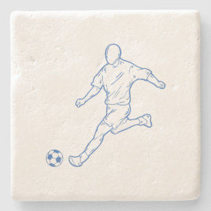 Dessous-de-verre En Pierre joueur de football