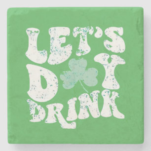 Dessous-de-verre En Pierre Jour Buvons St Patrick Paddy Lucky Charm