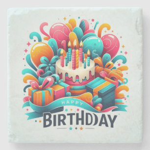 Dessous-de-verre En Pierre Joyeux anniversaire