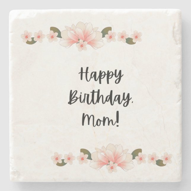 Dessous-de-verre En Pierre Joyeux anniversaire, maman (Devant)