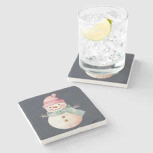 Dessous-de-verre En Pierre Joyeux Noël de Snowman