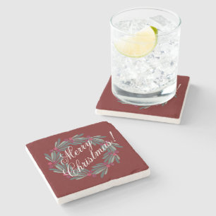 Dessous-de-verre En Pierre Joyeux Noël Script Joli Festif
