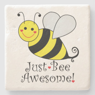 Dessous-de-verre En Pierre Juste Avoir une superbe abeille