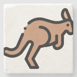 Dessous-de-verre En Pierre Kangaroo