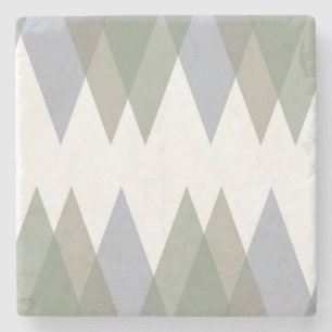 Dessous-de-verre En Pierre Khaki triangles