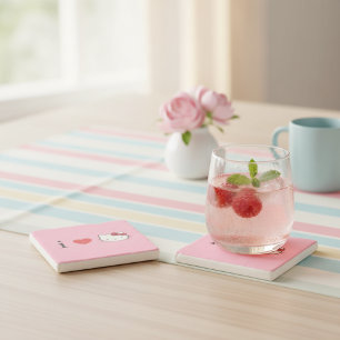 Dessous-de-verre En Pierre Kitty Stone Dessous de Verre