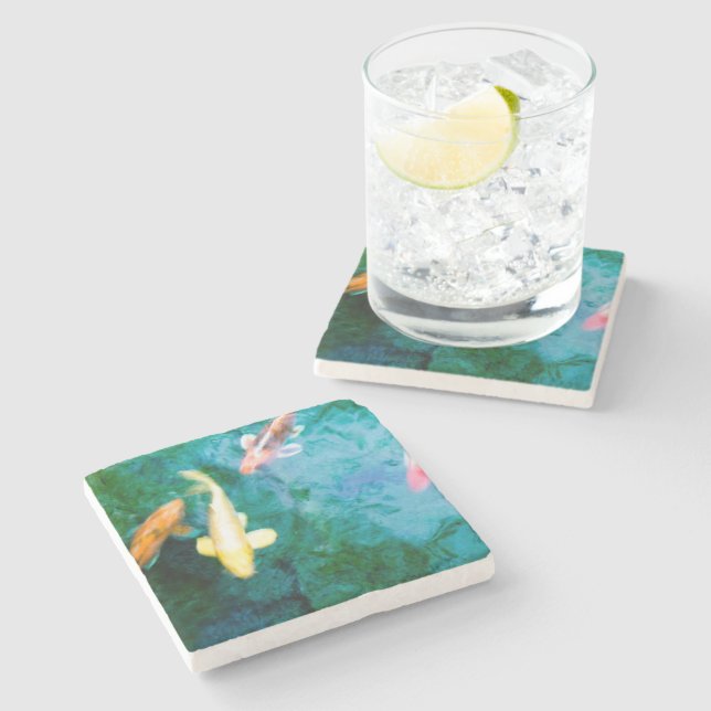 Dessous-de-verre En Pierre Koi Fish (Côté)