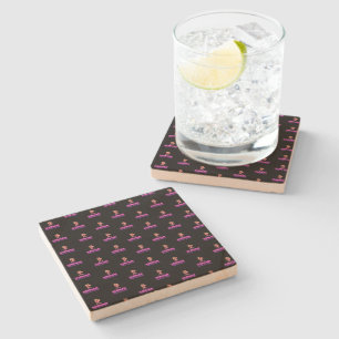 Dessous-de-verre En Pierre Korman Productions YouTube Channel Pink Logo Carre