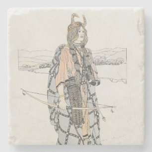 Dessous-de-verre En Pierre La Chasse (par Ann Macbeth)