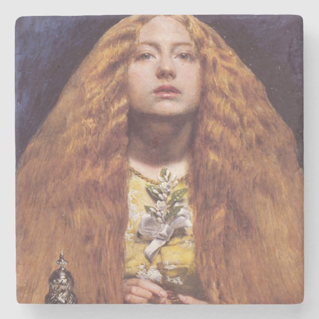 Dessous-de-verre En Pierre La Demoiselle d'honneur (par John Everett Millais) (Devant)