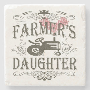 Dessous-de-verre En Pierre La fille de l'agriculteur