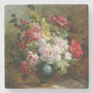 Dessous-de-verre En Pierre La vie toujours avec des fleurs et la musique de