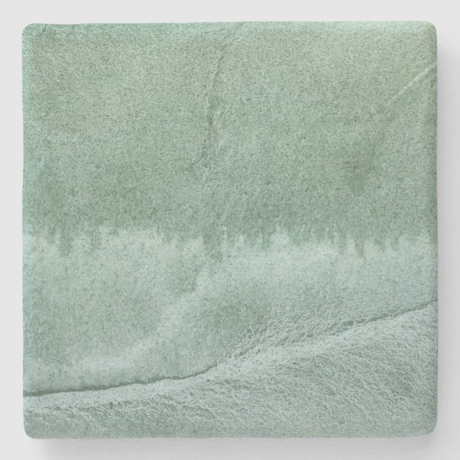 Dessous-de-verre En Pierre L'abstraction gris-vert (Devant)