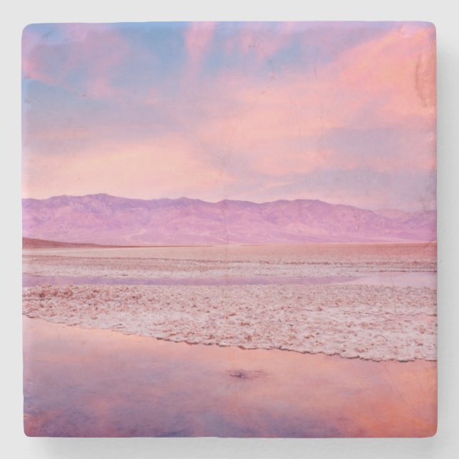 Dessous-de-verre En Pierre Lac Death Valley water (Devant)