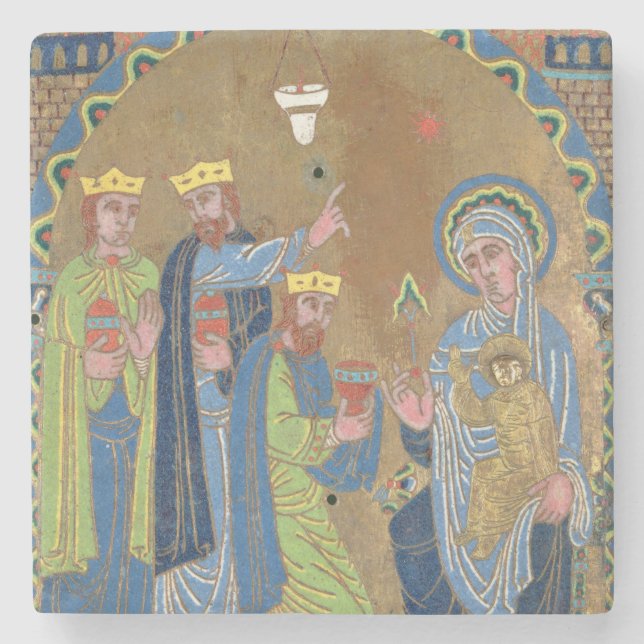 Dessous-de-verre En Pierre L'adoration des Magi, c.1189 (Devant)