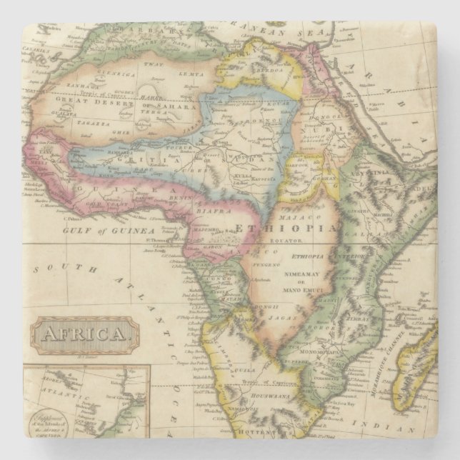 Dessous-de-verre En Pierre L'Afrique 36 (Devant)
