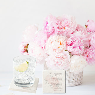 Dessous-de-verre En Pierre L'amour est patient - Ecriture Dessous de verre de