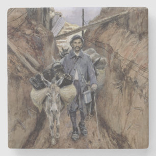 Dessous-de-verre En Pierre L'âne, la Somme, 1916