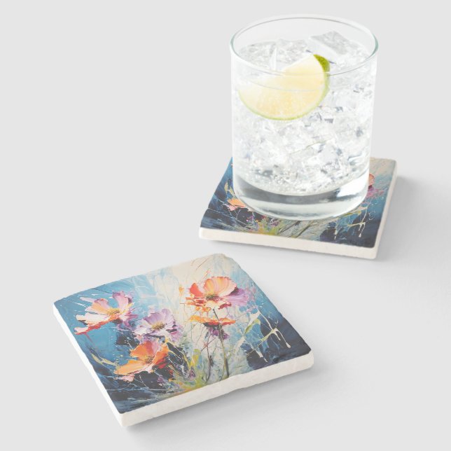 Dessous-de-verre En Pierre L'art floral (Côté)