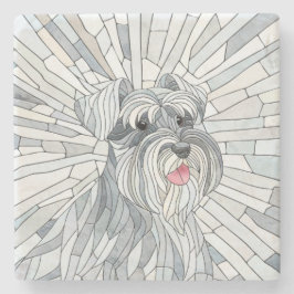 Dessous-de-verre En Pierre L'art mosaïque de Schnauzer miniature