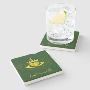 Dessous-de-verre En Pierre Le Claddagh (Or)