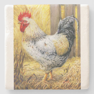 Dessous-de-verre En Pierre Le coq de la grange