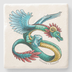 Dessous-de-verre En Pierre Le dragon de pierre de naissance de décembre : Tur