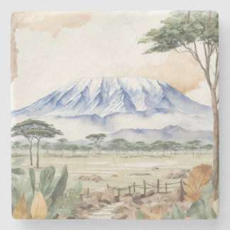 Dessous-de-verre En Pierre Le Kilimandjaro