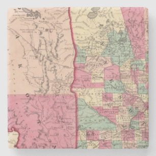 Dessous-de-verre En Pierre Le Minnesota et le Dakota