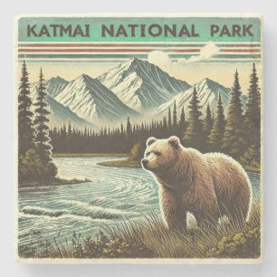 Dessous-de-verre En Pierre Le Parc national de Katmai