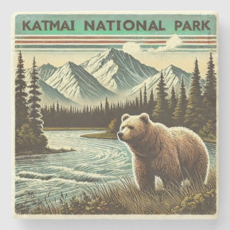 Dessous-de-verre En Pierre Le Parc national de Katmai