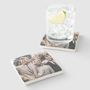 Dessous-de-verre En Pierre Le président américain John Kennedy & Robert & Ted