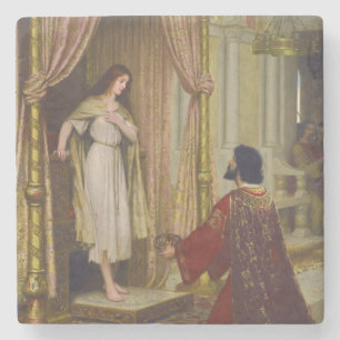 Dessous-de-verre En Pierre Le roi et la mendiante