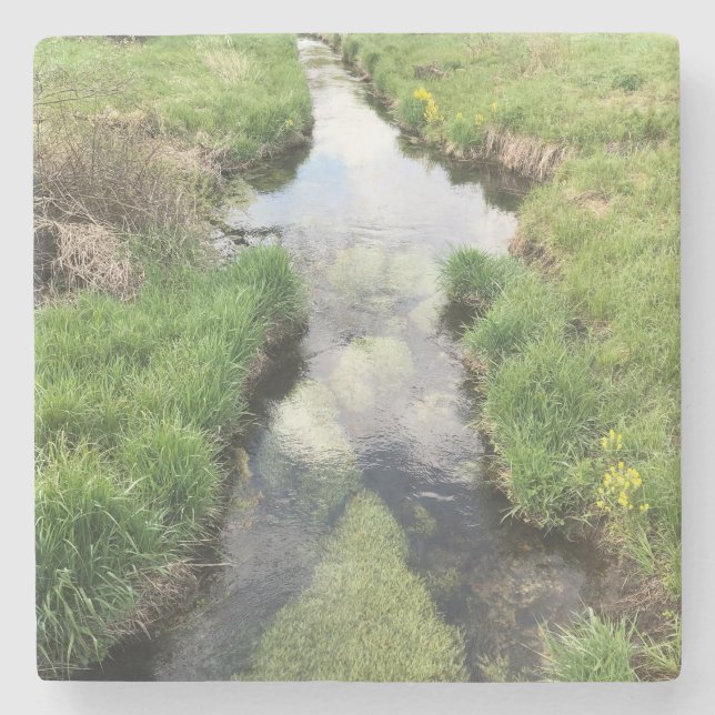 Dessous-de-verre En Pierre Le ruisseau qui déborde (Devant)