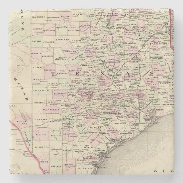 Dessous-de-verre En Pierre Le Texas 12 (Devant)