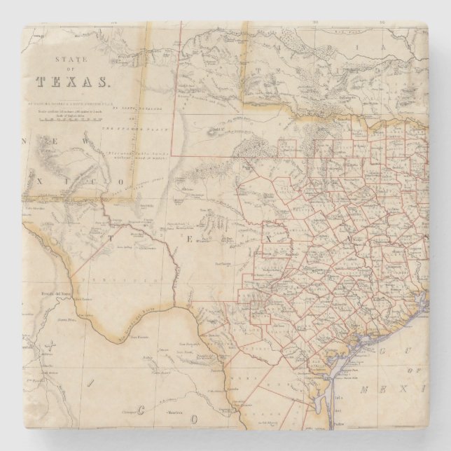 Dessous-de-verre En Pierre Le Texas 4 (Devant)