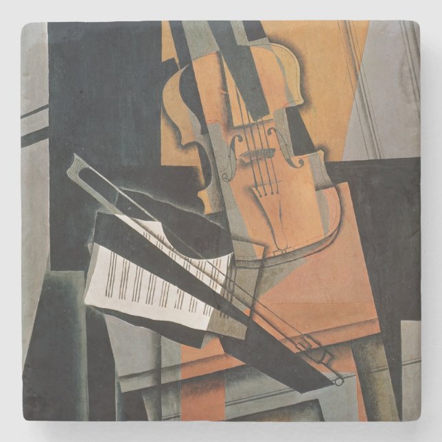 Dessous-de-verre En Pierre Le violon, 1916 (Devant)