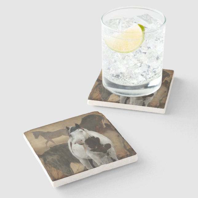 Dessous-de-verre En Pierre Légende Dessous de verre (Côté)